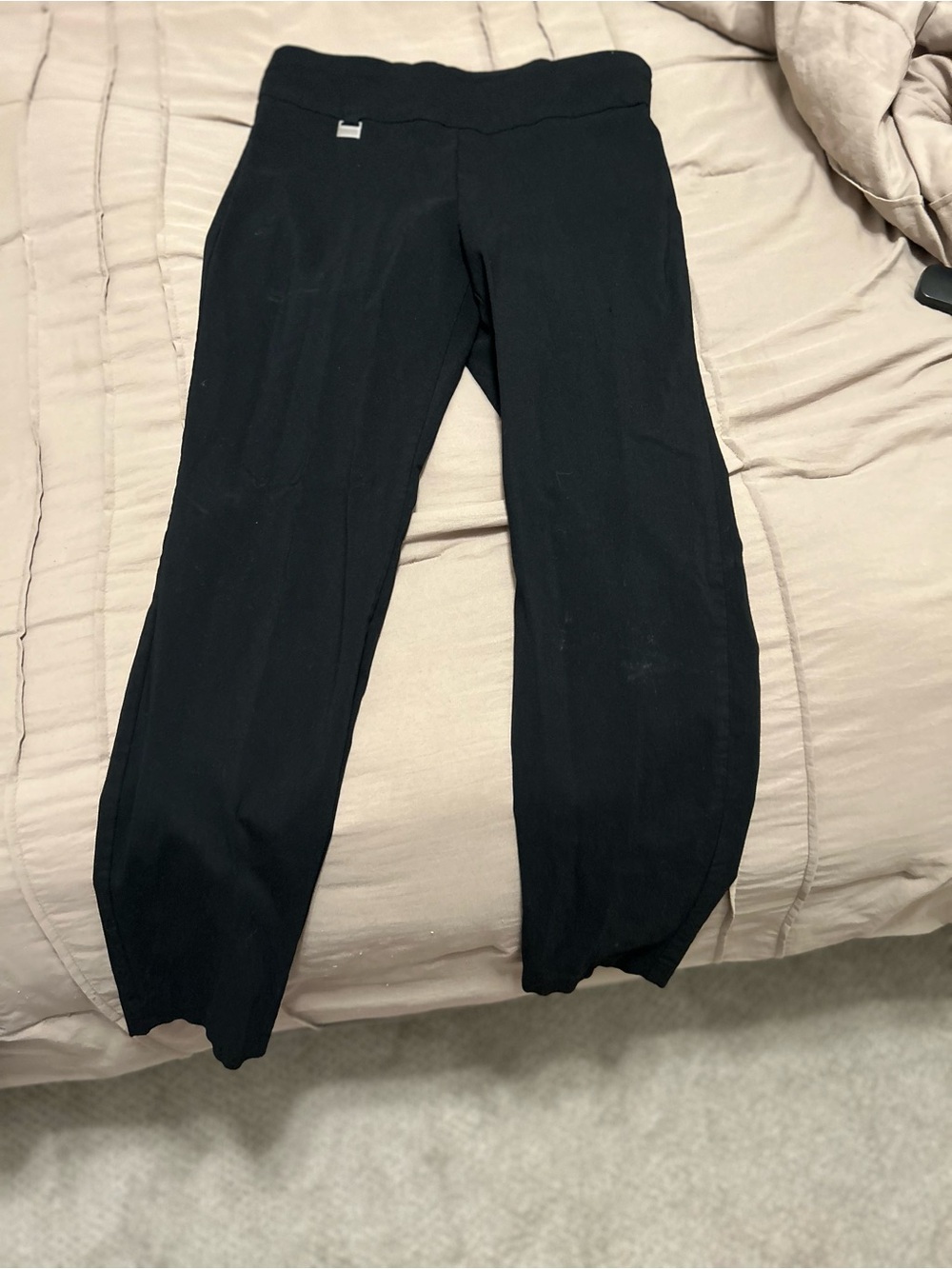 Alfani Black Knit Pull-On Pants
